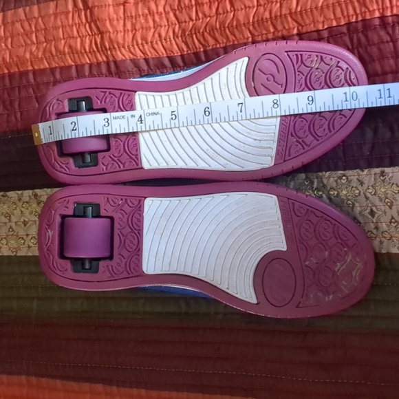 HEELYS* Galaxy super sparkle purple blue colour shift rear wheel HEELY shoes - Picture 12 of 17